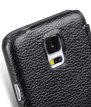 Кожаный чехол Melkco для Samsung Galaxy S5 - Face Cover Book Type - черный