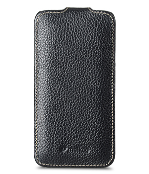 Кожаный чехол книжка Melkco для Samsung Galaxy S5 Mini - JT - черный