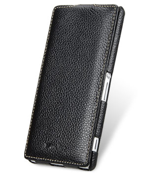 Кожаный чехол книжка Melkco для Sony Xperia Z2 / D6503 / L50w - JT - черный