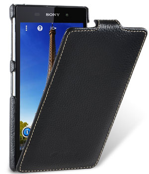 Кожаный чехол книжка Melkco для Sony Xperia i1 Honami - JT - черный